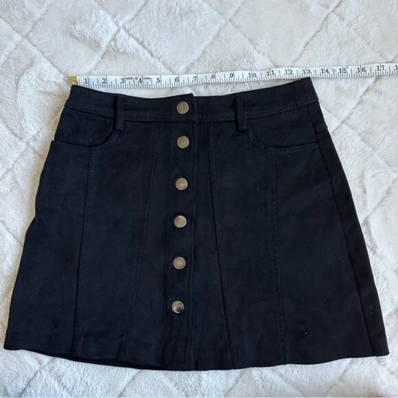 Zara TRF Collection | Black Front Button up skirt | Size Small - Picture 9 of 11